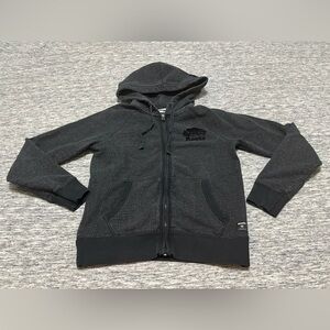 Roots Zip Up Hooded Sweater Size Small